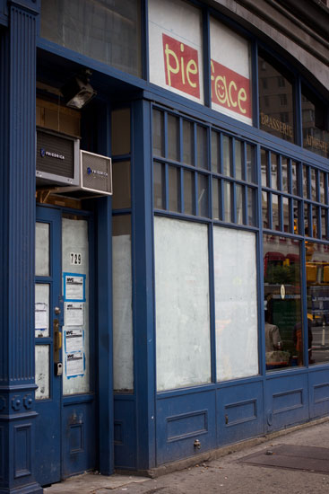 The exterior of the incoming Pie Face store