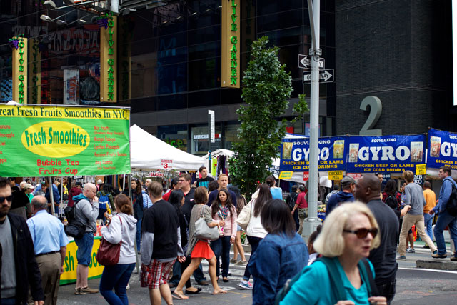 The street fair on Broadway