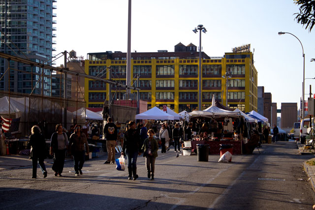 Crowds at the Hell's Kitchen Flea Markets
