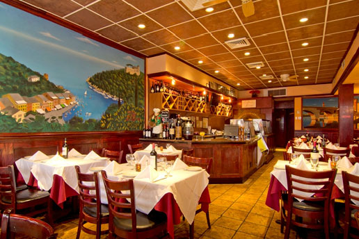 The interior of Rino Trattoria while it was open