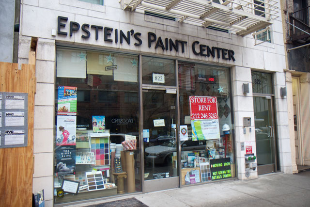 The exterior of Epstein's Paint Center