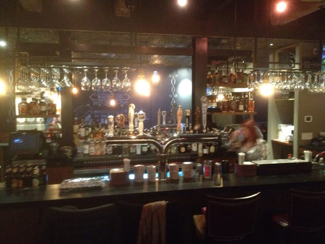 The bar at BarBacon