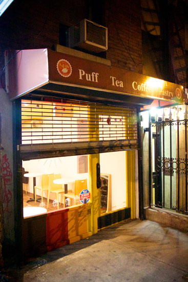 The exterior of Puff Cha