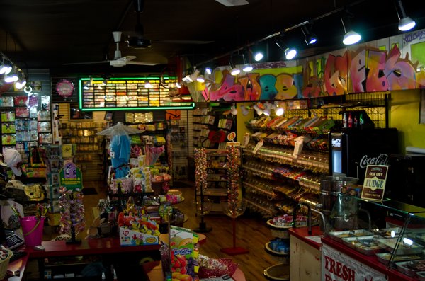 The interior of Sweet Gifts at Video Cafe