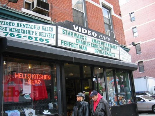The original signage at Video Cafe