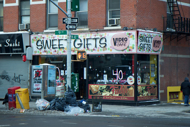 The exterior of Sweet Gifts at Video Cafe