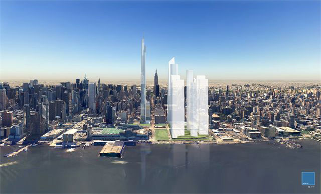 A rendering of Hudson Yards