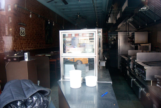The interior of the closed Pho 66