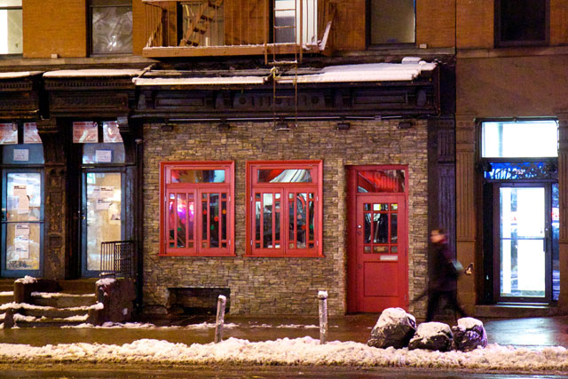 The exterior of the closed The Snug