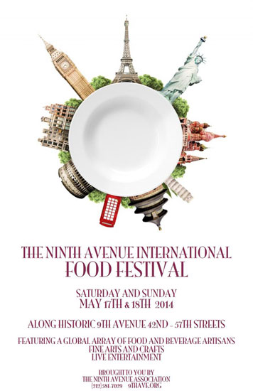The 9th Ave International Food Festival flyer