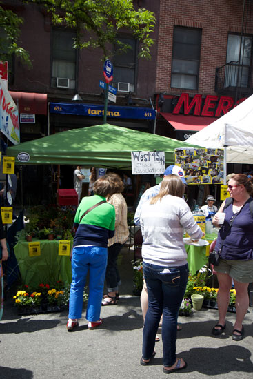 The W 45th-46th St Block Association stall at the food festival