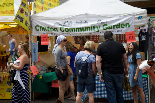 The Clinton Community Garden stall at the food festival