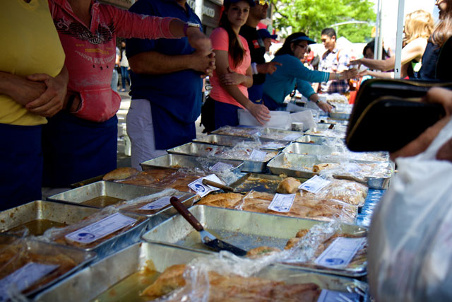 Baked goods for sale at the food festival