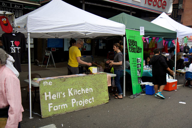 The Hell's Kitchen Farm Project stall at the food festival