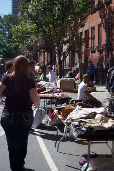 Items for sale at the 44th St Garage Sale