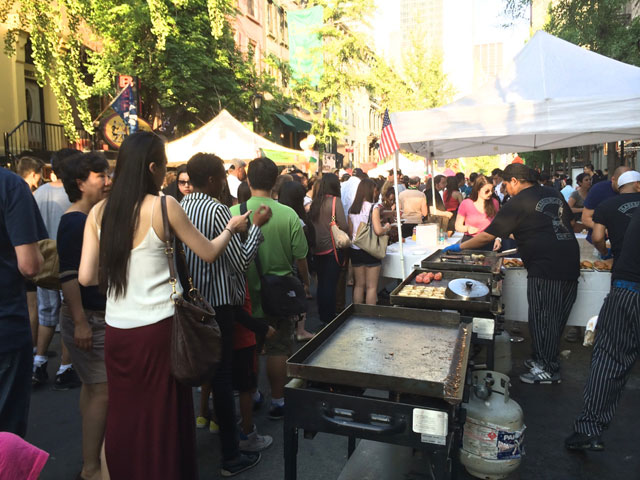 Food at the Taste of Times Square festival