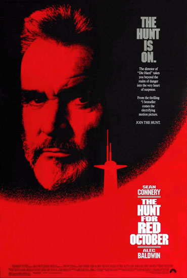 The poster for The Hunt for Red October