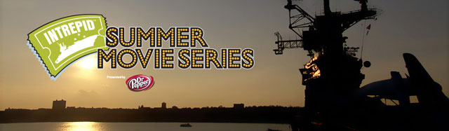 The banner for the Intrepid's Summer Movie Series