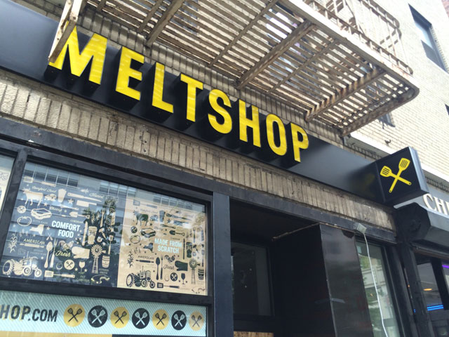 The signage for the incoming Melt Shop