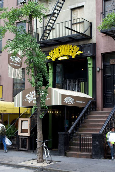 The exterior of the new Bareburger location