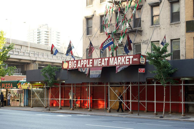 The old location of the Big Apple Meat Market