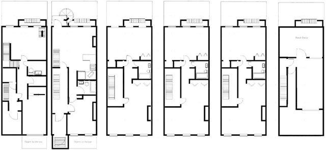 The floorplan for 458 W 50th St