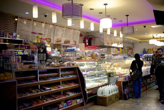 The interior of the reopened 7 Brothers Deli