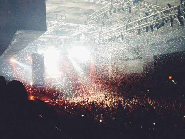 A concert being held at Roseland