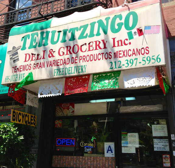The exterior of the current Tehuitzingo on 10th Ave