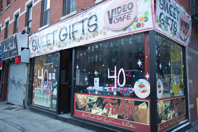 The exterior of Sweet Gifts at Video Cafe